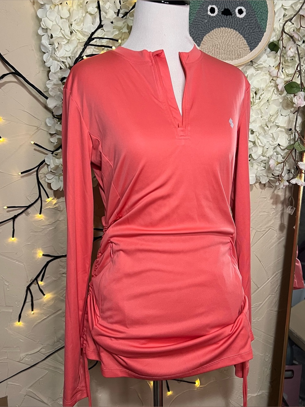 Women’s Coral Long-Sleeve Performance Top